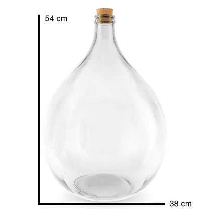 Terrarium glazen fles - 54 cm - 34 liter - Gistingsfles