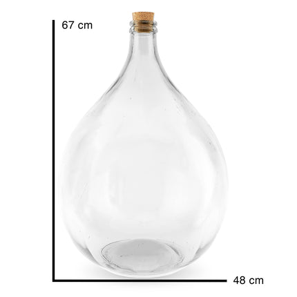 Terrarium glazen fles - 67 cm - 54 liter - Gistingsfles